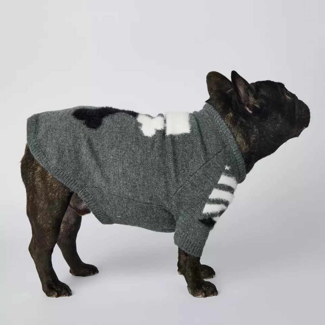 Woof ™ Strickpullover für Hunde | Grau